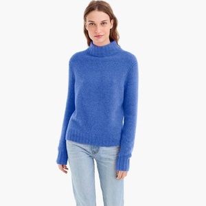 NWT JCrew Mockneck Sweater w/ supersoft yarn-Blue